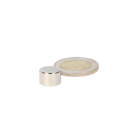 Neodymium Schijfmagneet Ø12 x 8 mm N48 NiCuNi - Magnetenspecialist Import & Export B.V.
