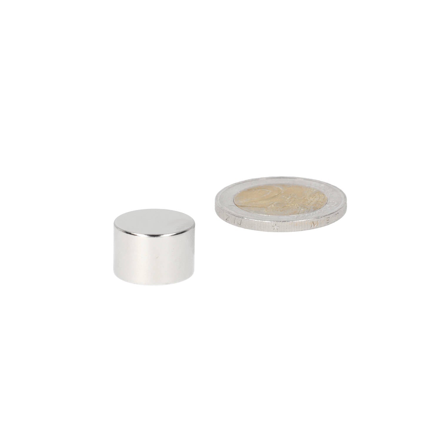 Neodymium Schijfmagneet ø15 x 10 mm N50 NiCuNi - Magnetenspecialist Import & Export B.V.