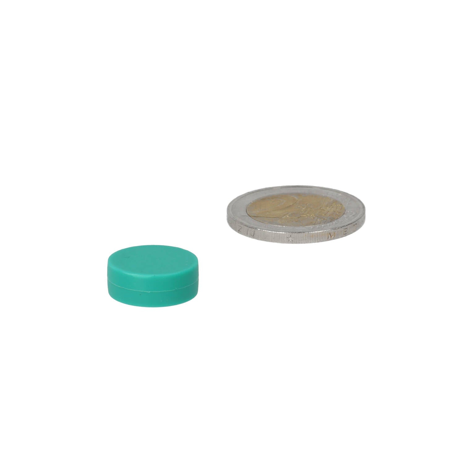 Neodymium Schijfmagneet ø16 x 6 mm N45 kunststof coating (Groen) - Magnetenspecialist Import & Export B.V.