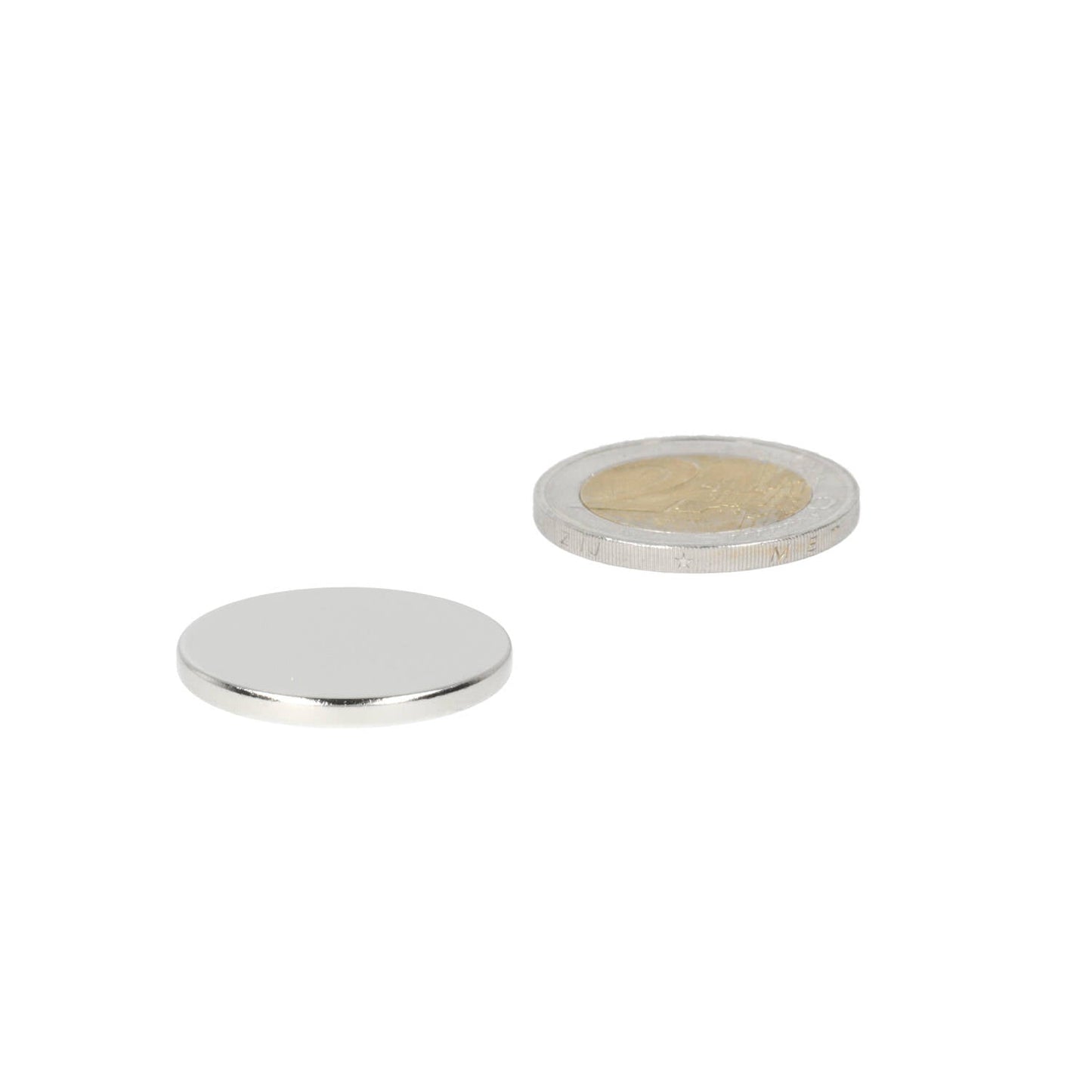 Neodymium Schijfmagneet Ø25 x 2,5 mm N48 NiCuNi - Magnetenspecialist Import & Export B.V.