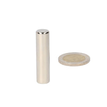 Neodymium Staafmagneet Ø10 x 50 mm N48 NiCuNi diametraal gemagnetiseerd - Magnetenspecialist Import & Export B.V.