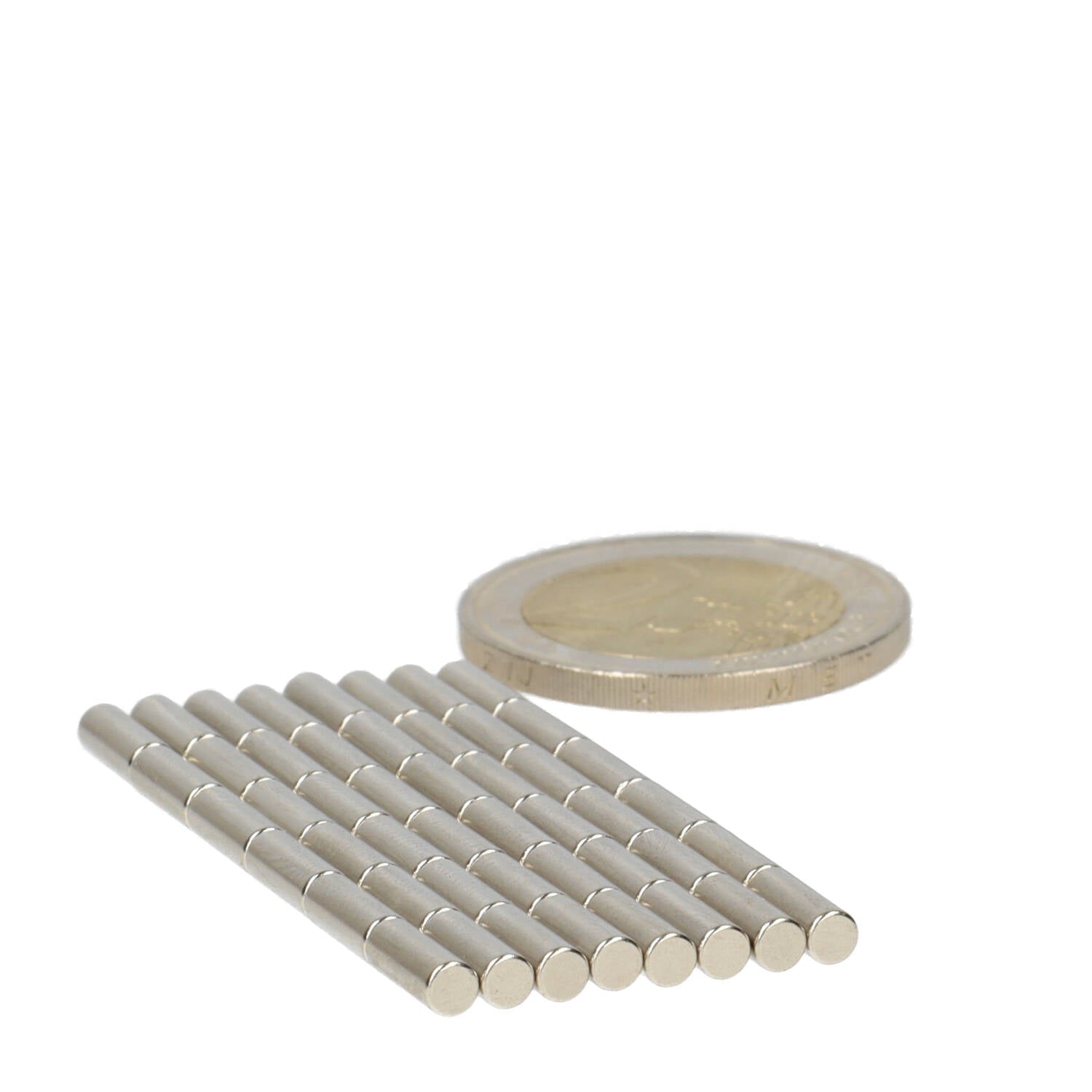 Neodymium Staafmagneet Ø3 x 8 mm N50 NiCuNi - Magnetenspecialist Import & Export B.V.