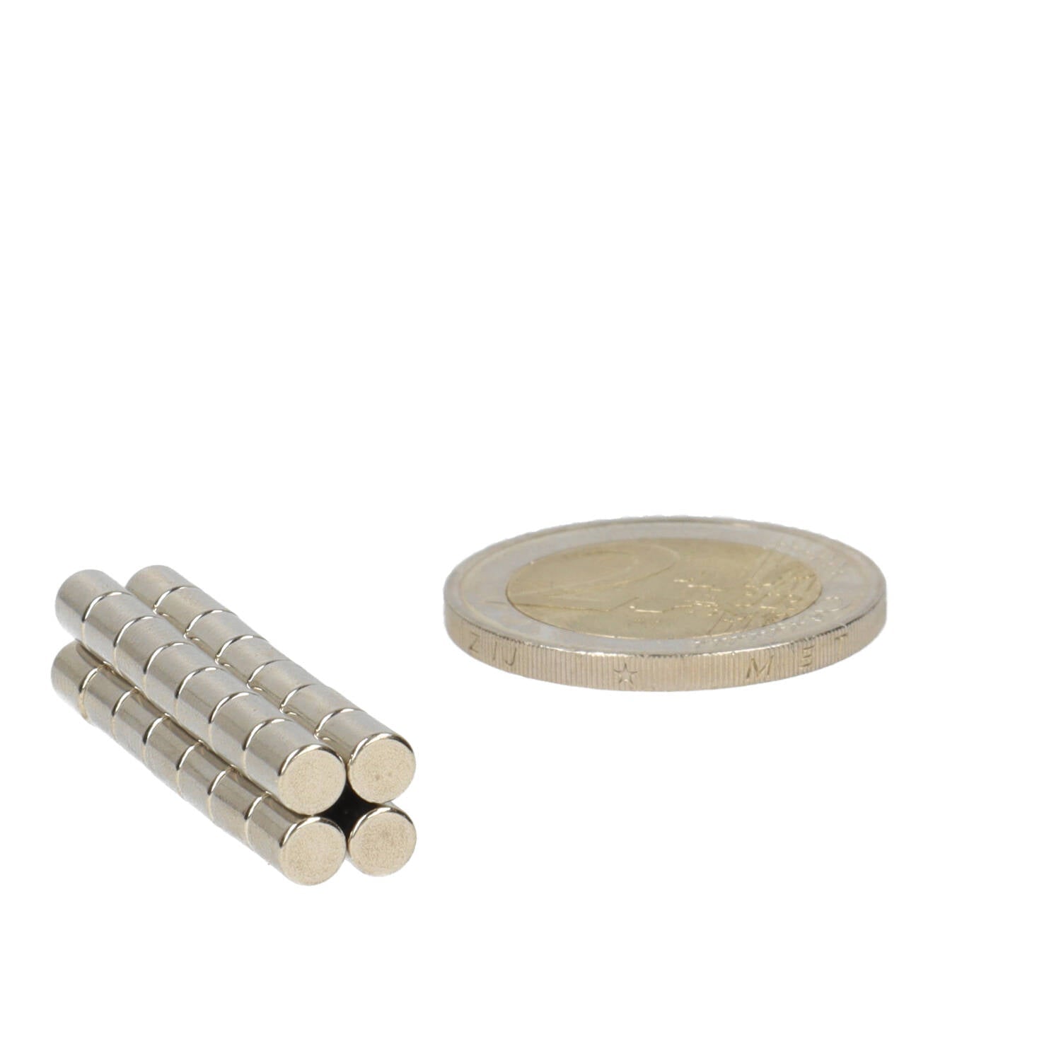 Neodymium Staafmagneet Ø4 x 5 mm N50 NiCuNi - Magnetenspecialist Import & Export B.V.