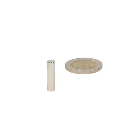 Neodymium Staafmagneet Ø5 x 20 mm N48 NiCuNi - Magnetenspecialist Import & Export B.V.