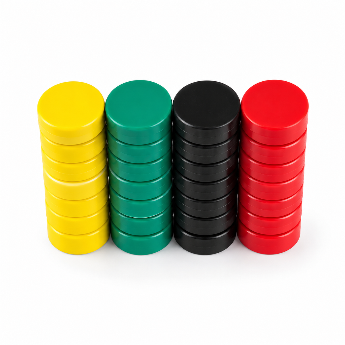 Office Set – 50 Strong Magnets for Whiteboards and Planning Boards (Ø25 x 3 mm)