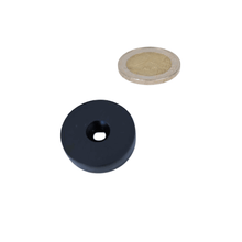 Ringmagneet 31,75 mm (D) x 9,53 mm (H) - Neodymium met Kunststof Beschermlaag en Verzinkgat - Magnetenspecialist Import & Export B.V.