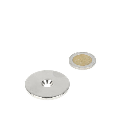 Stalen Ring Ø40 x Ø11 x 3 mm met boor-/verzinkgat (geen magneet) - Magnetenspecialist Import & Export B.V.