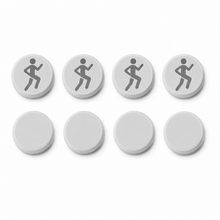 Startnummer Magneten Hardlopen – Lichtgrijs – Set van 8 - Magnetenspecialist Import & Export B.V.