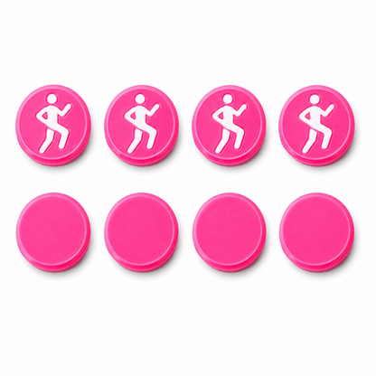Startnummer Magneten Hardlopen – Roze – Set van 8 - Magnetenspecialist Import & Export B.V.