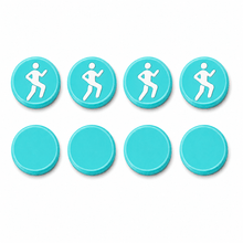 Startnummer Magneten Hardlopen – Turquoise – Set van 8 - Magnetenspecialist Import & Export B.V.