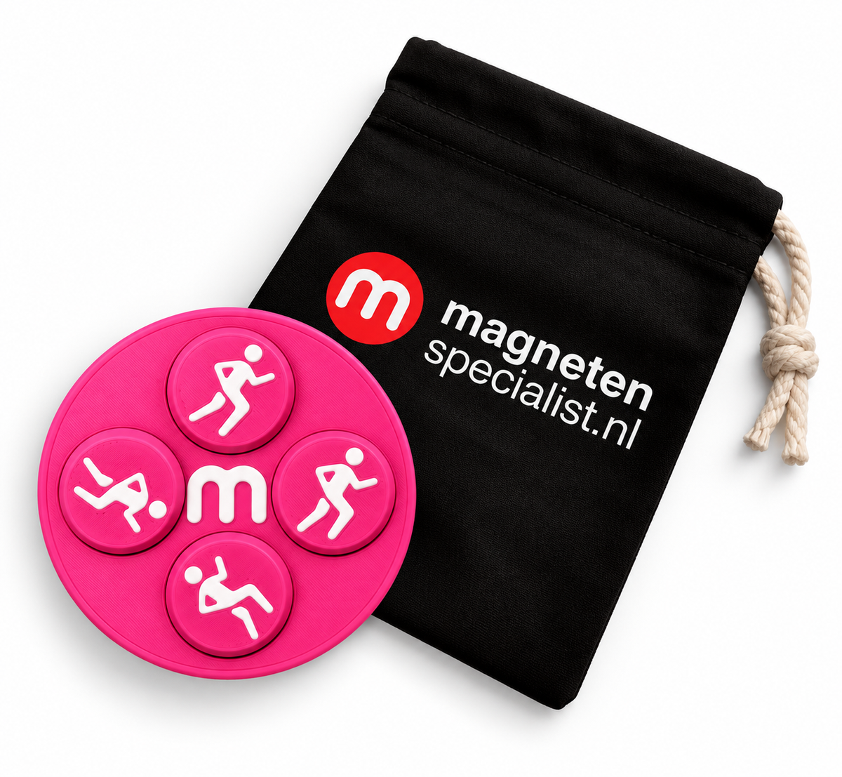 Running Bib Magnets – Pink – Set of 8