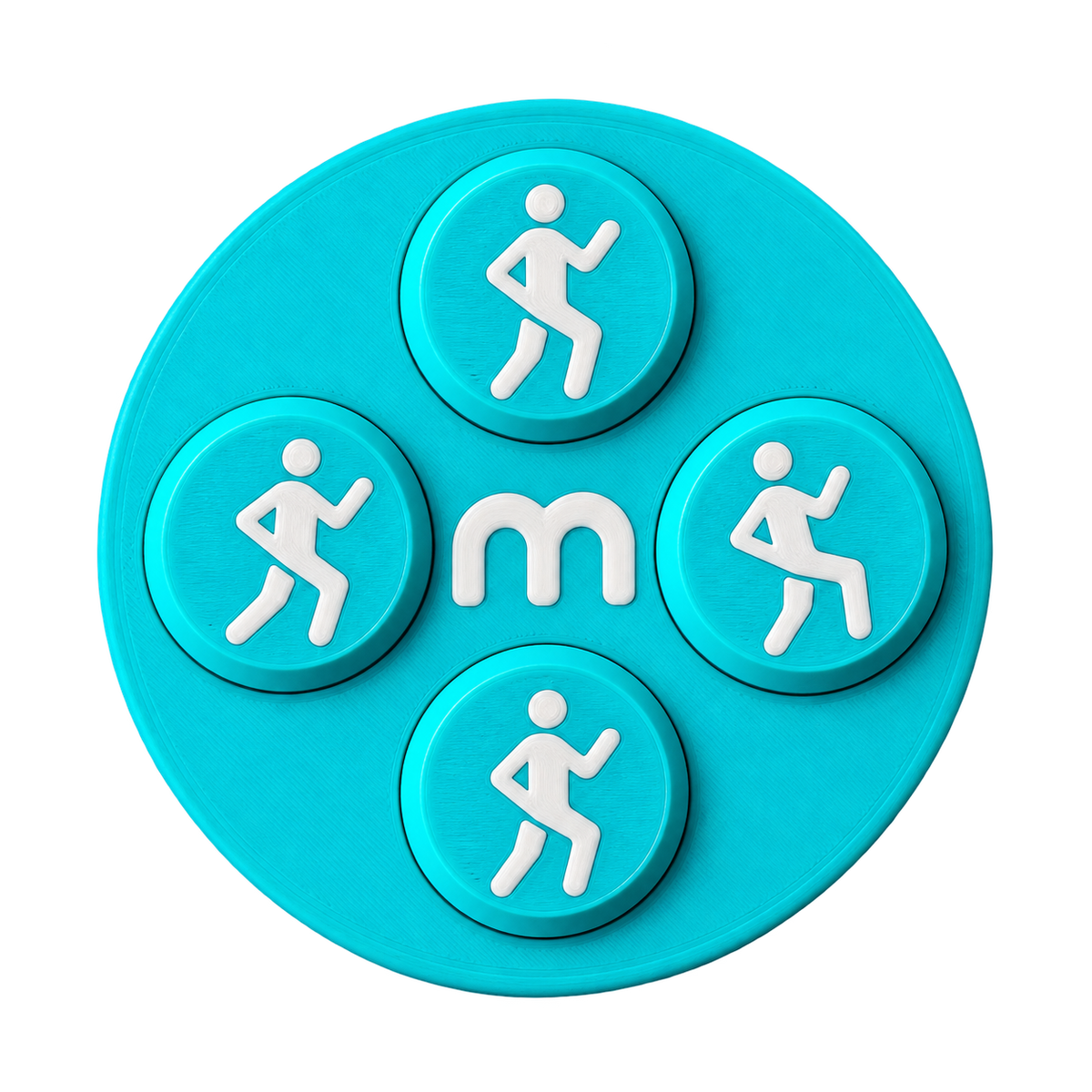 Running Bib Magnets – Turquoise – Set of 8