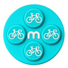 Startnummer Magneten Wielersport – Turquoise – Set van 8