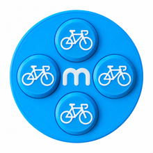 Startnummer Magneten Wielersport – Lichtblauw – Set van 8