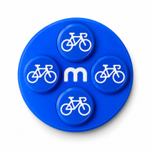 Startnummer Magneten Wielersport – Donker Blauw – Set van 8